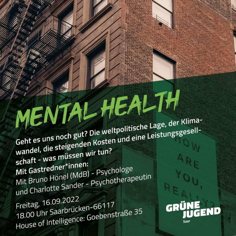 Grüne Jugend Saar – Mental Health