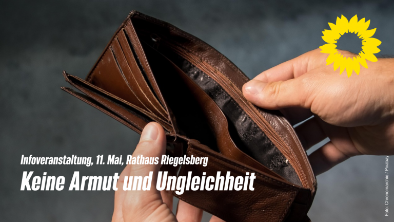 Keine Armut und Ungleichheit – Infoveranstaltung, 11. Mai, Rathaus Riegelsberg