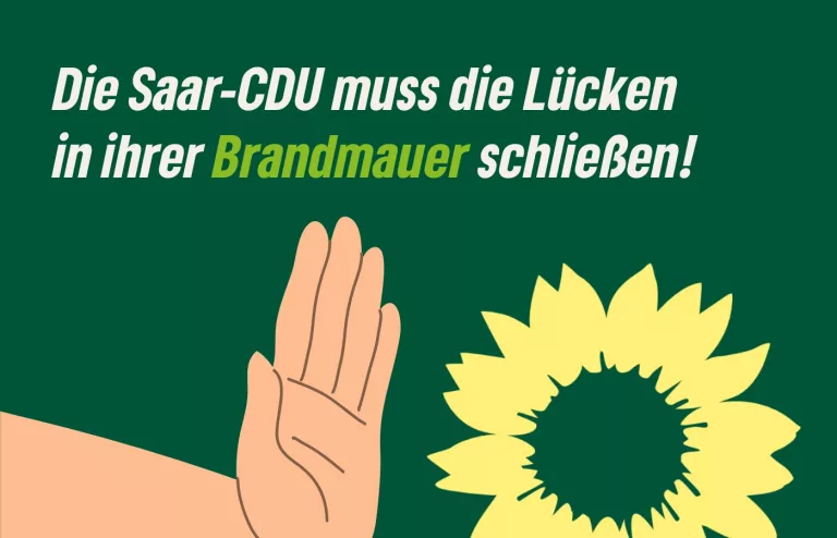 Saargrüne fordern CDU dazu auf, die Lücken in ihrer AfD-Brandmauer zu schließen