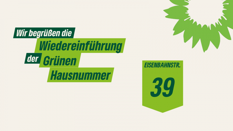 Saargrüne begrüßen Wiedereinführung der „Grünen Hausnummer“