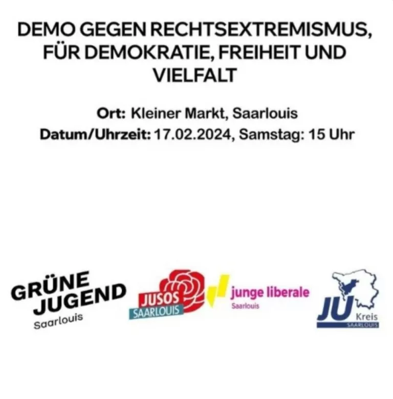Demo gegen Rechtsextremismus