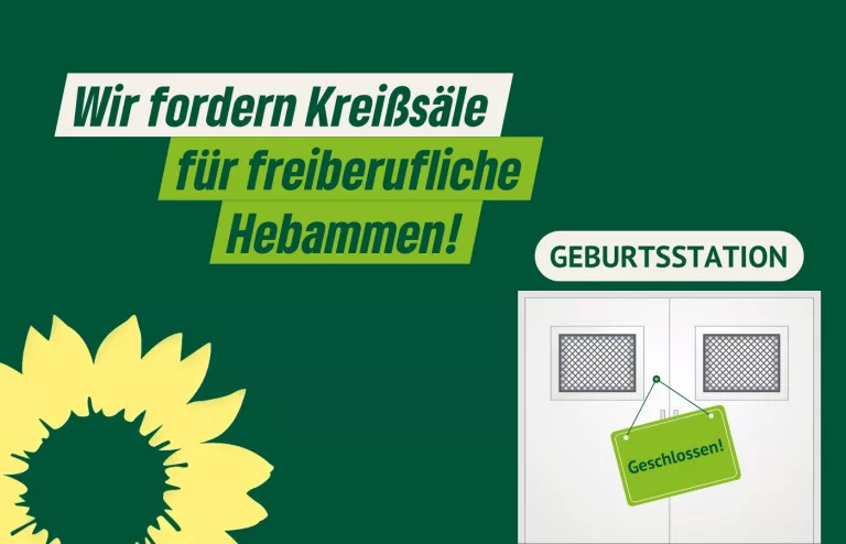 Saar-Grüne fordern Bereitstellung von Kreißsälen für freiberufliche Hebammen