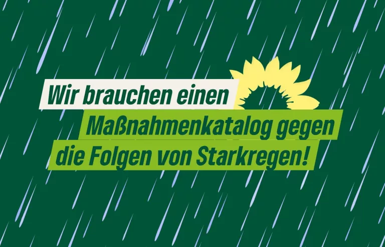 Grüne fordern saarlandweiten Maßnahmenkatalog gegen die Folgen von Starkregen