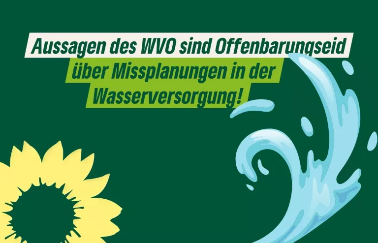 Grüne deuten Aussagen des WVO als Offenbarungseid über Missplanungen in der Wasserversorgung im Saarland