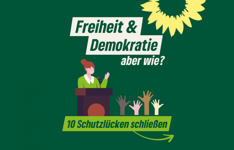 Saar-Grüne präsentieren Positionspapier mit 10 Maßnahmen zum Schutz von Freiheit und Demokratie