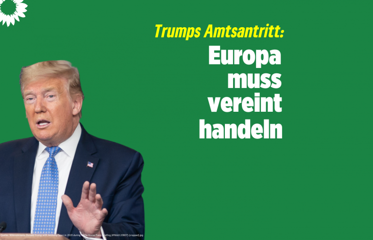 Saar-Grüne zur Amtseinführung Trumps: Europa muss seine Kräfte bündeln