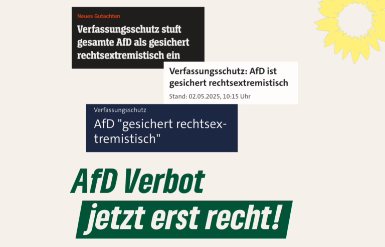 Nach Verfassungsschutz-Bestätigung: Jetzt konsequent handeln – AfD-Verbotsverfahren einleiten!