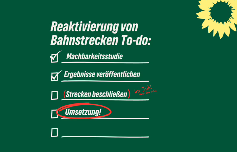 Reaktivierung von Bahnstrecken im Saarland: Jetzt handeln – Saar-Grüne fordern zügige Umsetzung aller Projekte