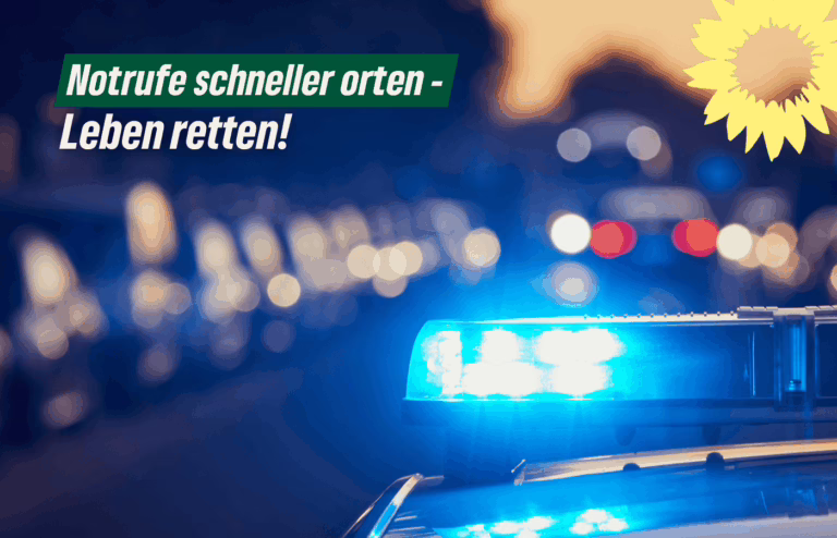 Saar-Grüne begrüßen geplante Standortdatennutzung bei Notrufen an die 110 – mehr Sicherheit dank moderner Technik
