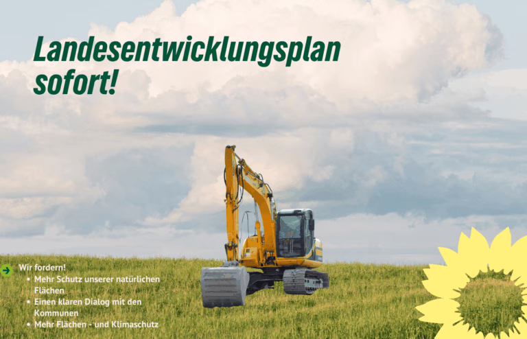 Sorge vor Verwässerung der Ziele – Saar-Grüne fordern Nachschärfung des Landesentwicklungsplans