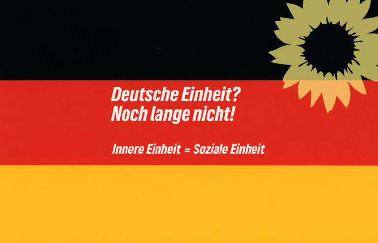 Saar-Grüne zum Tag der Deutschen Einheit in Saarbrücken: Demokratie bewahren, Zusammenhalt erneuern, soziale Einheit schaffen